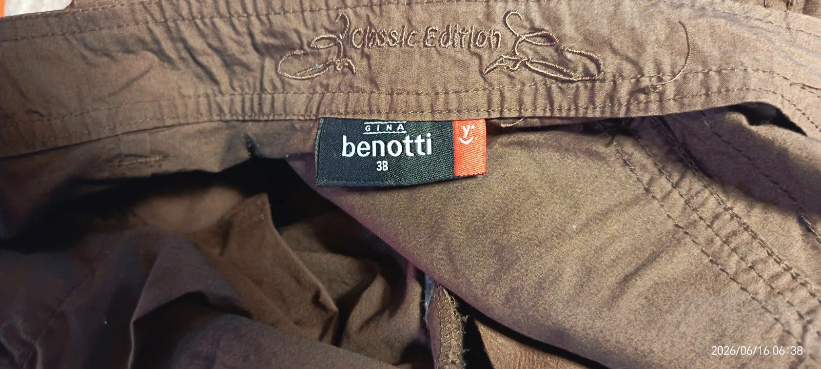 Gina Benotti sötétbarna pamut cargo nadrág 4