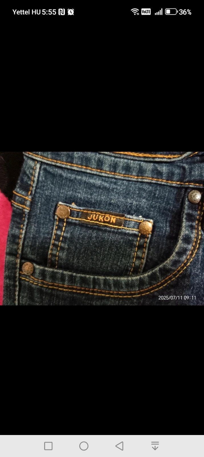 JUKON egyenes szárú farmer 3
