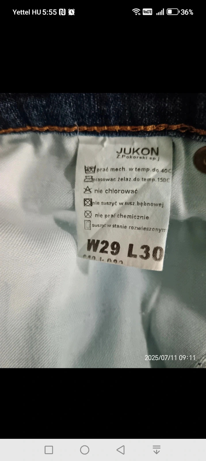 JUKON egyenes szárú farmer 4