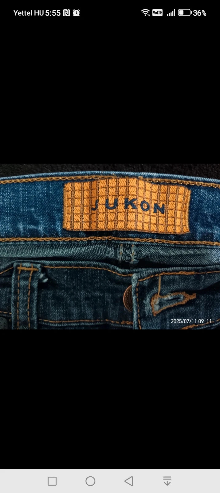 JUKON egyenes szárú farmer 2
