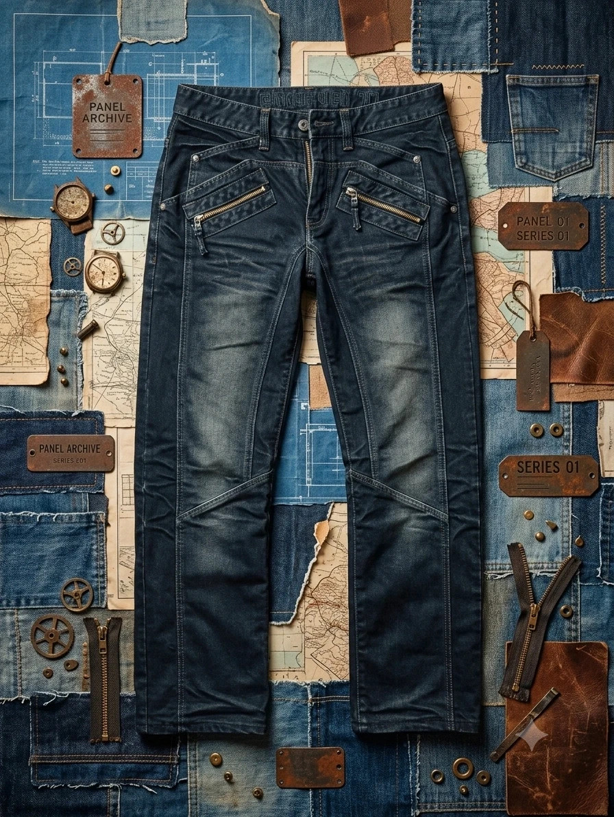 Clockhouse "Biker-Style" férfi farmernadrág 1