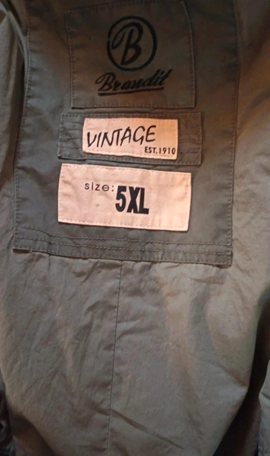 5XL-es Brandit Vintage M65 jellegű férfi kabát 2
