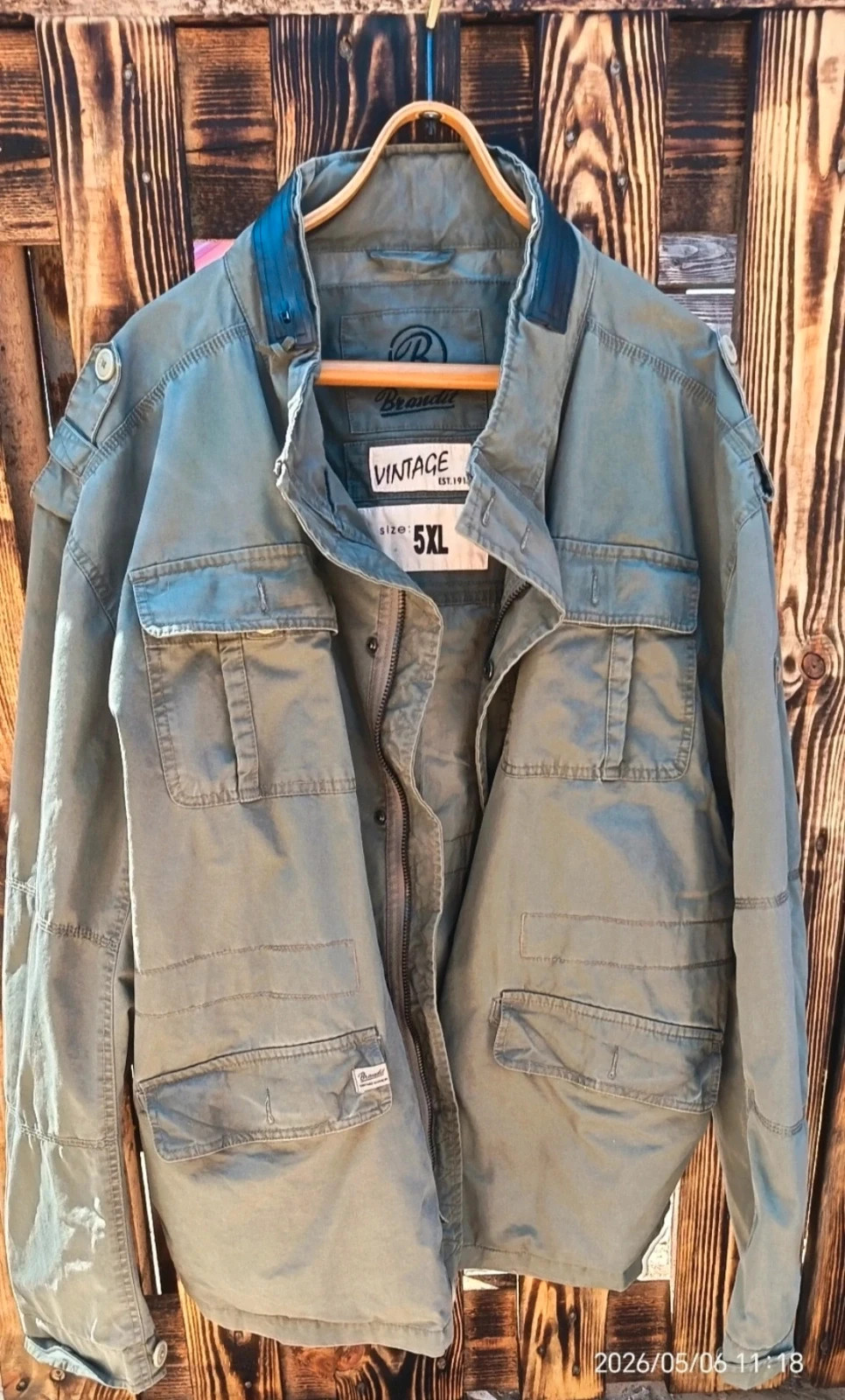 5XL-es Brandit Vintage M65 jellegű férfi kabát 1
