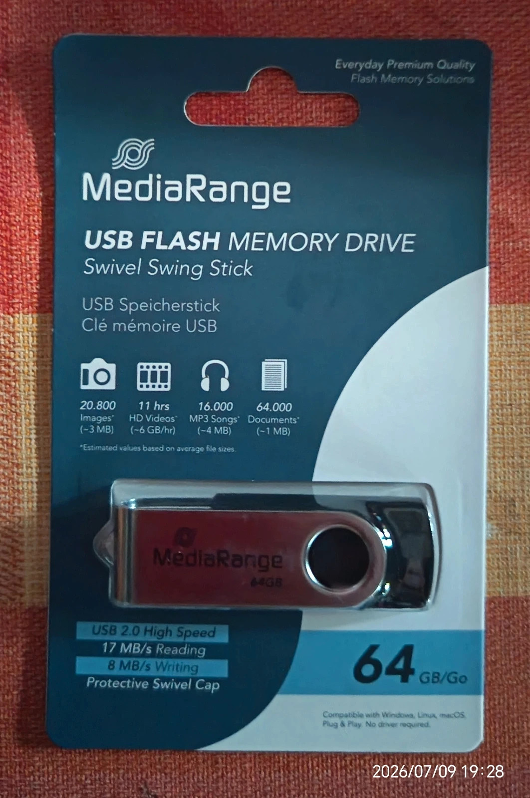 MediaRange 64GB USB pendrive 1
