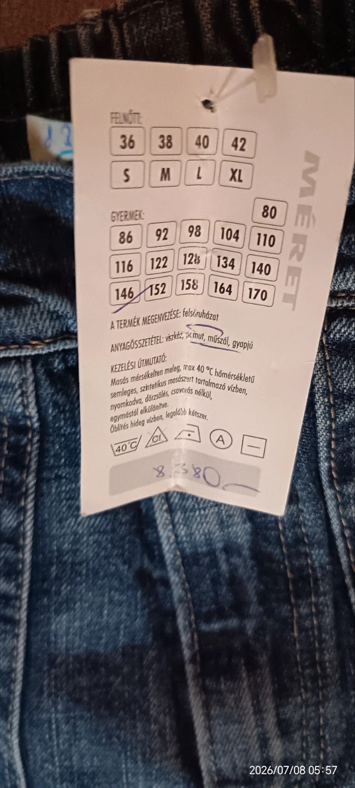Új, címkés Kossfur farmernadrág 4
