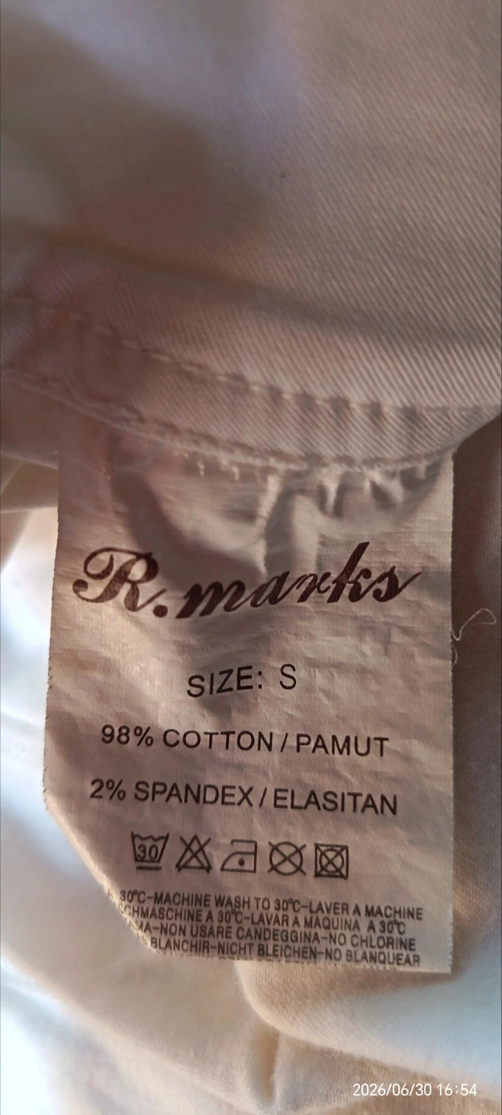 R.Marks fehér kismama rövidnadrág 3