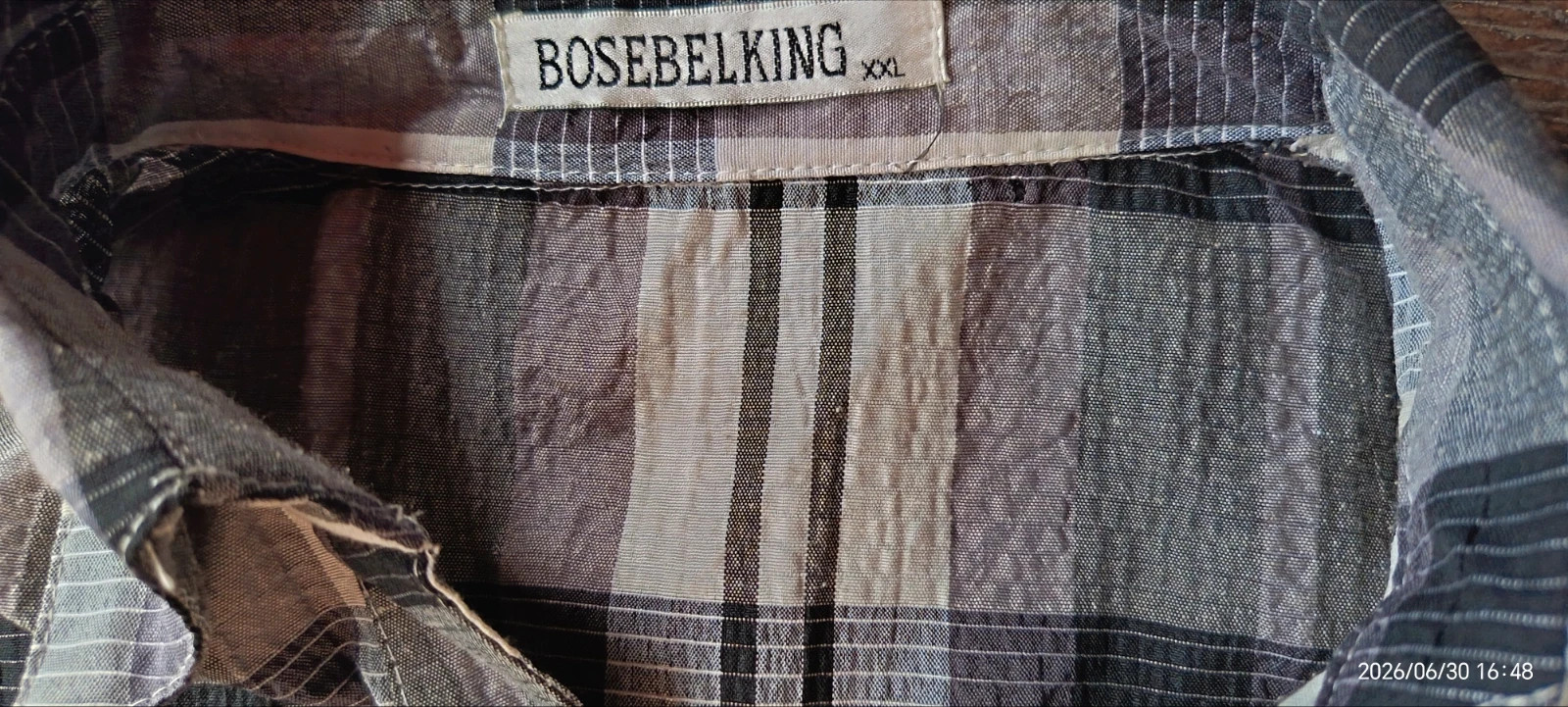 Bosebelking kockás ing 2