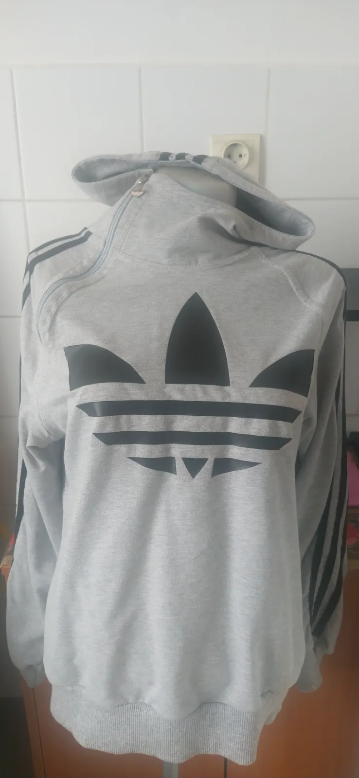 Fekete szürke adidas pulóver 1