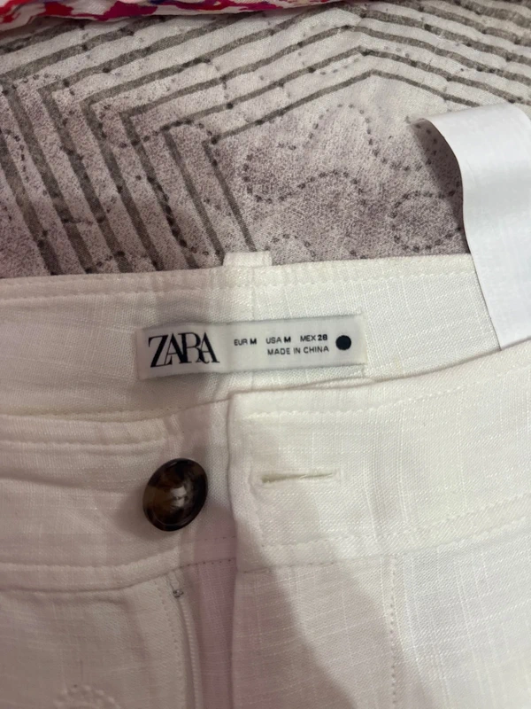 Pantalón zara blanco 3