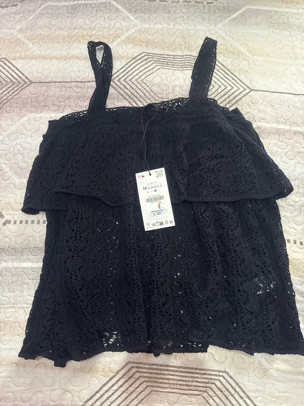 Top encaje zara 1