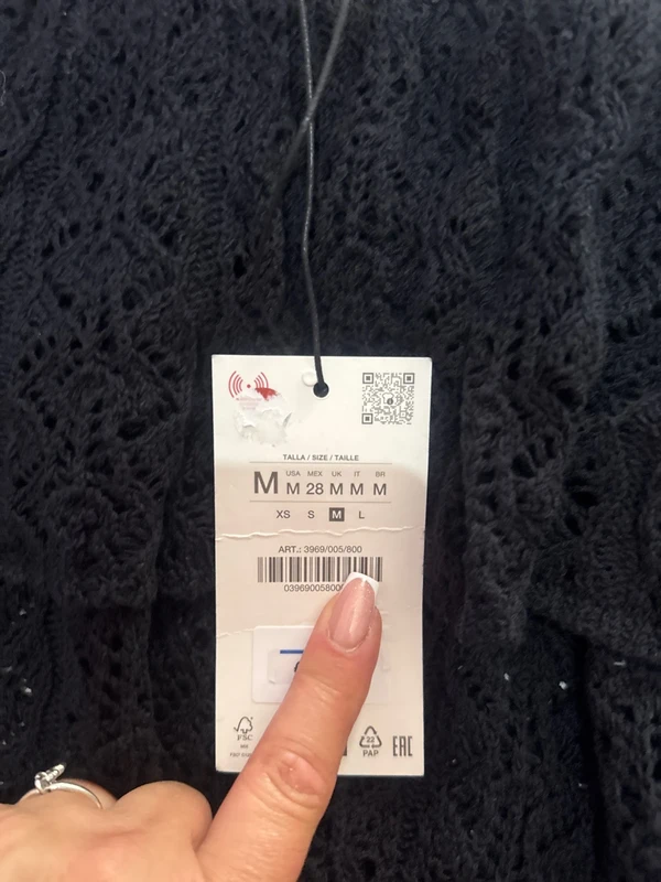Top encaje zara 2