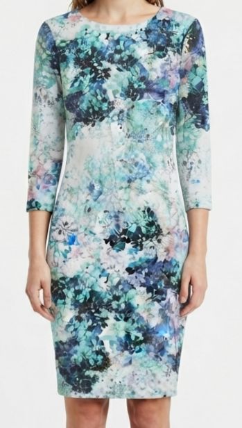 H&M kék virágmintás női ruha – S-es (165/88A) 1