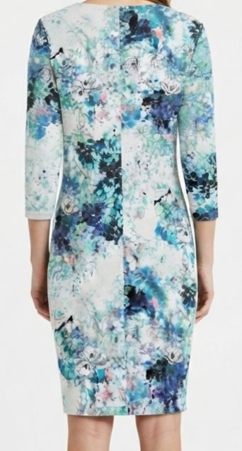 H&M kék virágmintás női ruha – S-es (165/88A) 2