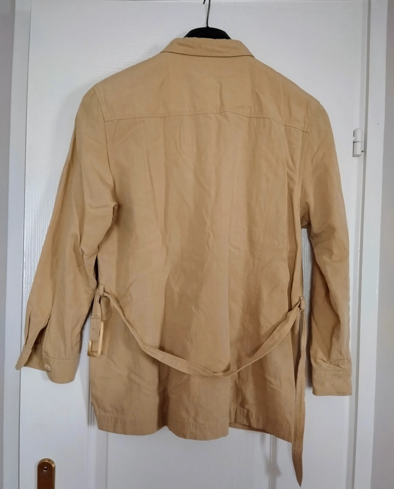 OuiSet Safari Chic – Elegáns Homokszínű Ingblúz / Könnyű Blézer 2