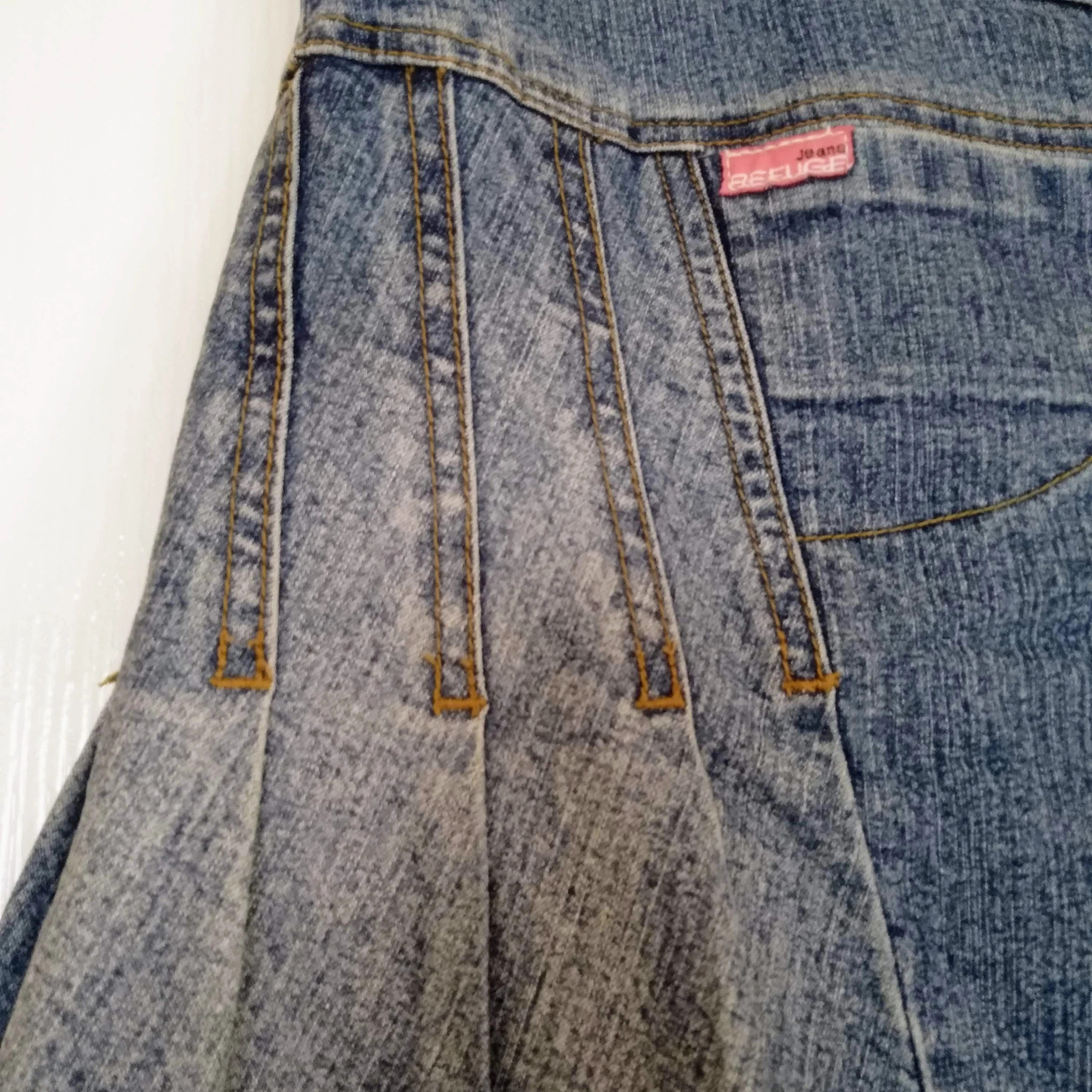 Refuge Jeans rojtos aljú farmerszoknya 3