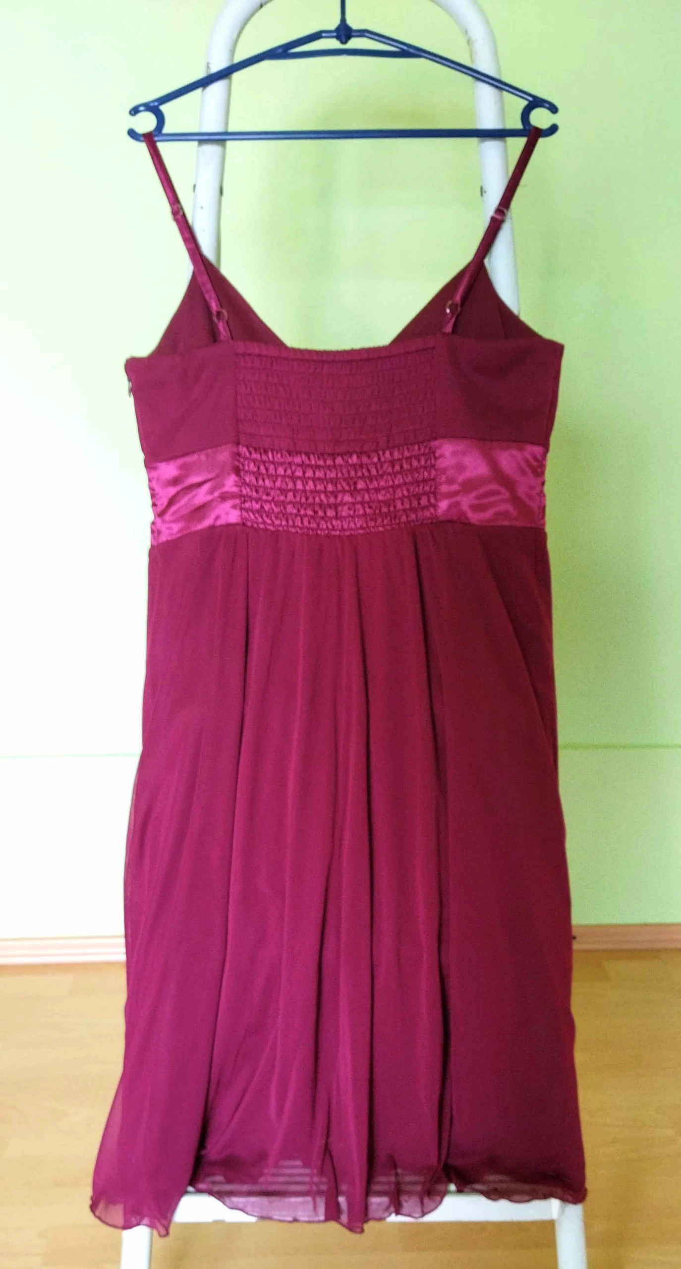 Burgundivörös sifon alkalmi ruha+boleró szett 3