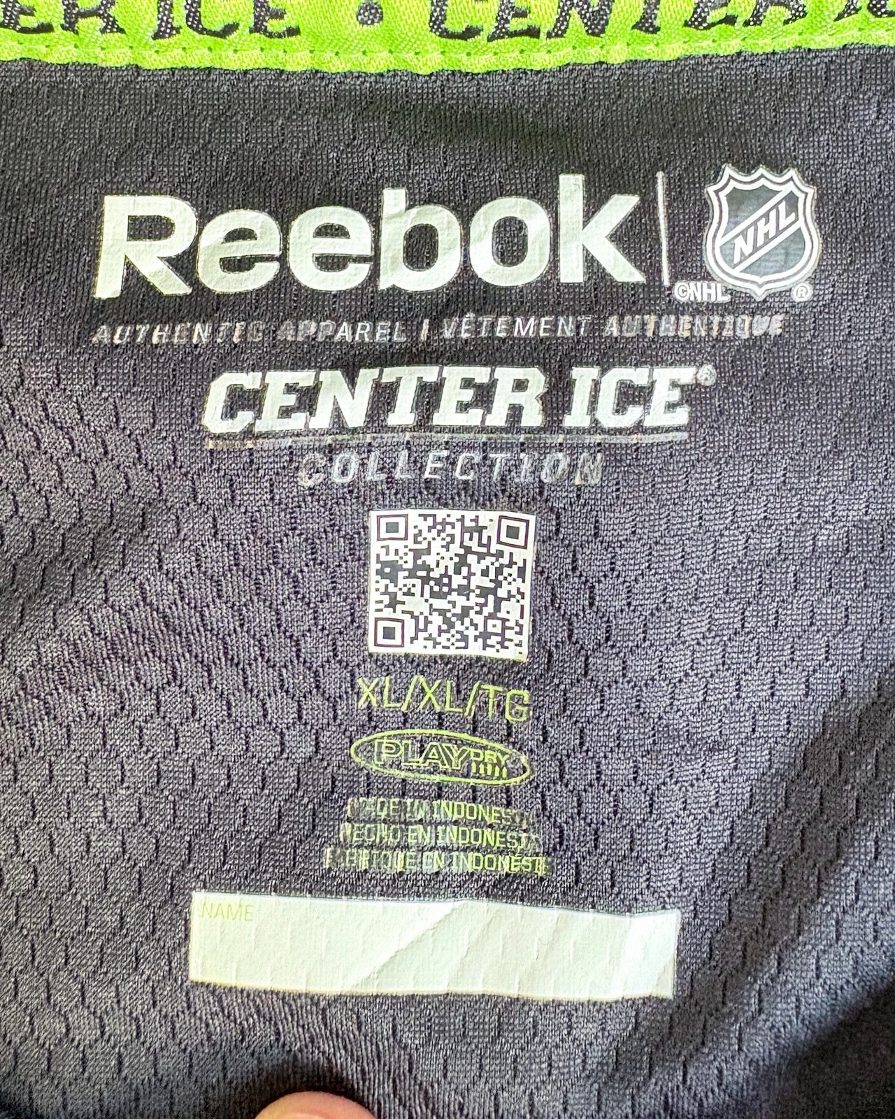 Reebok NHL Calgary Flames PlayDry Polo XL • Hockey • Sportswear • Athleisure • Center Ice Collection 2