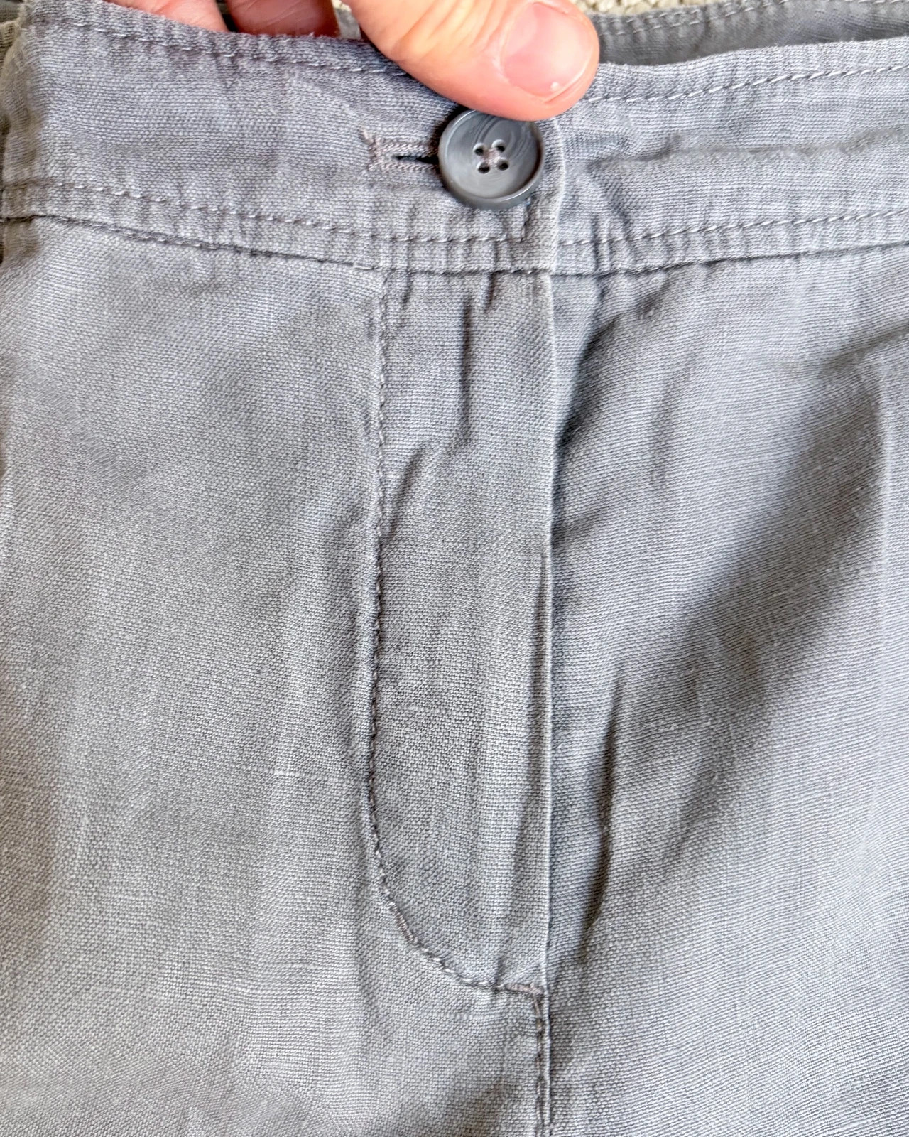 Lenkeverék Szürke Bermuda Rövidnadrág • Capsule Wardrobe • Old Money • Minimalist • Quiet Luxury 4
