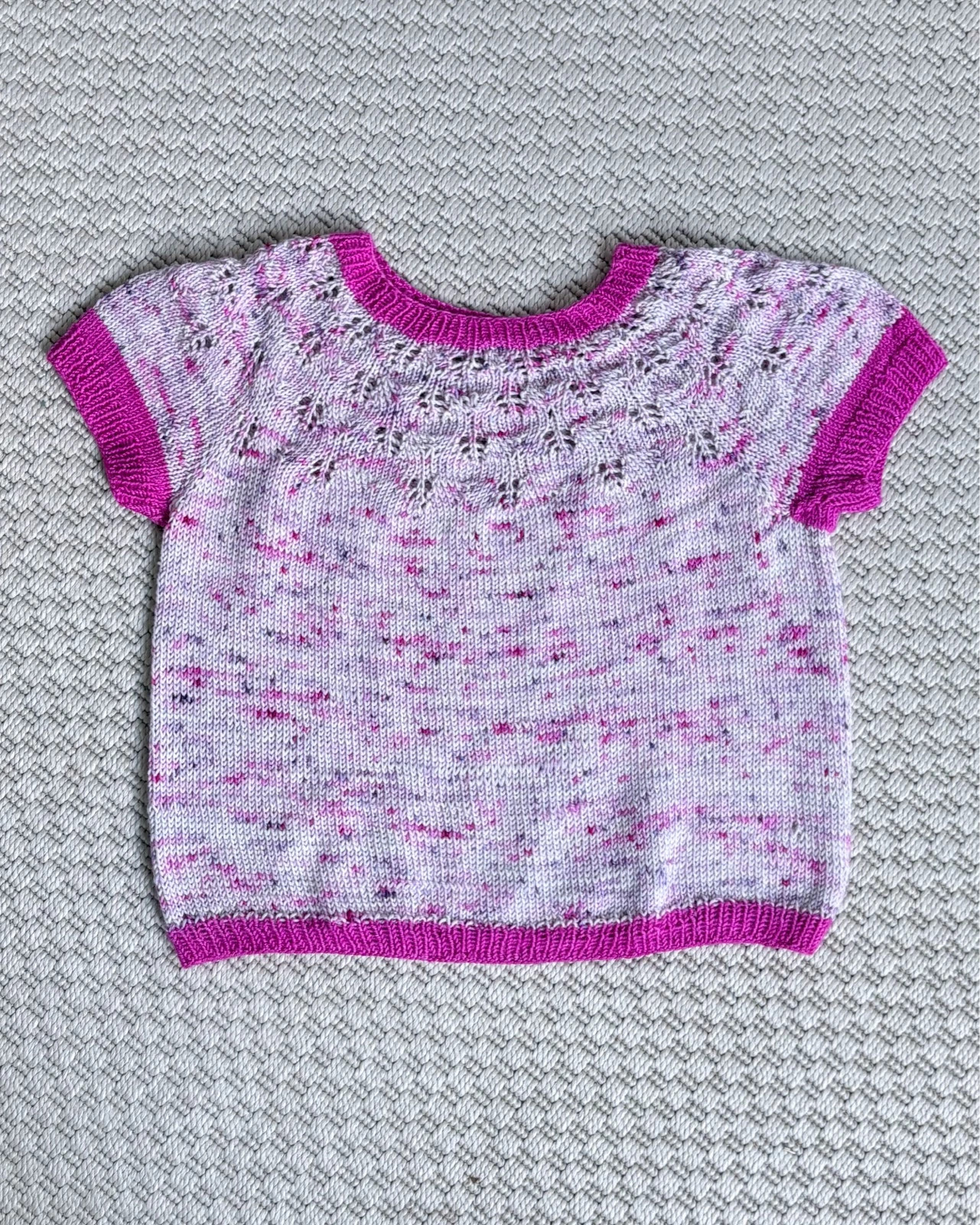 Hand Knit Merino Top • Cottagecore • Handmade • Girls Sweater • Lace Knit 2