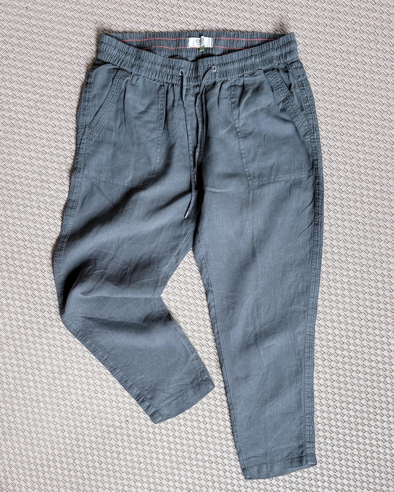 CECIL Linen Trousers XL/XXL• Coastal Capsule • Old Money • 100% Linen Look • Drawstring Summer Pants 1