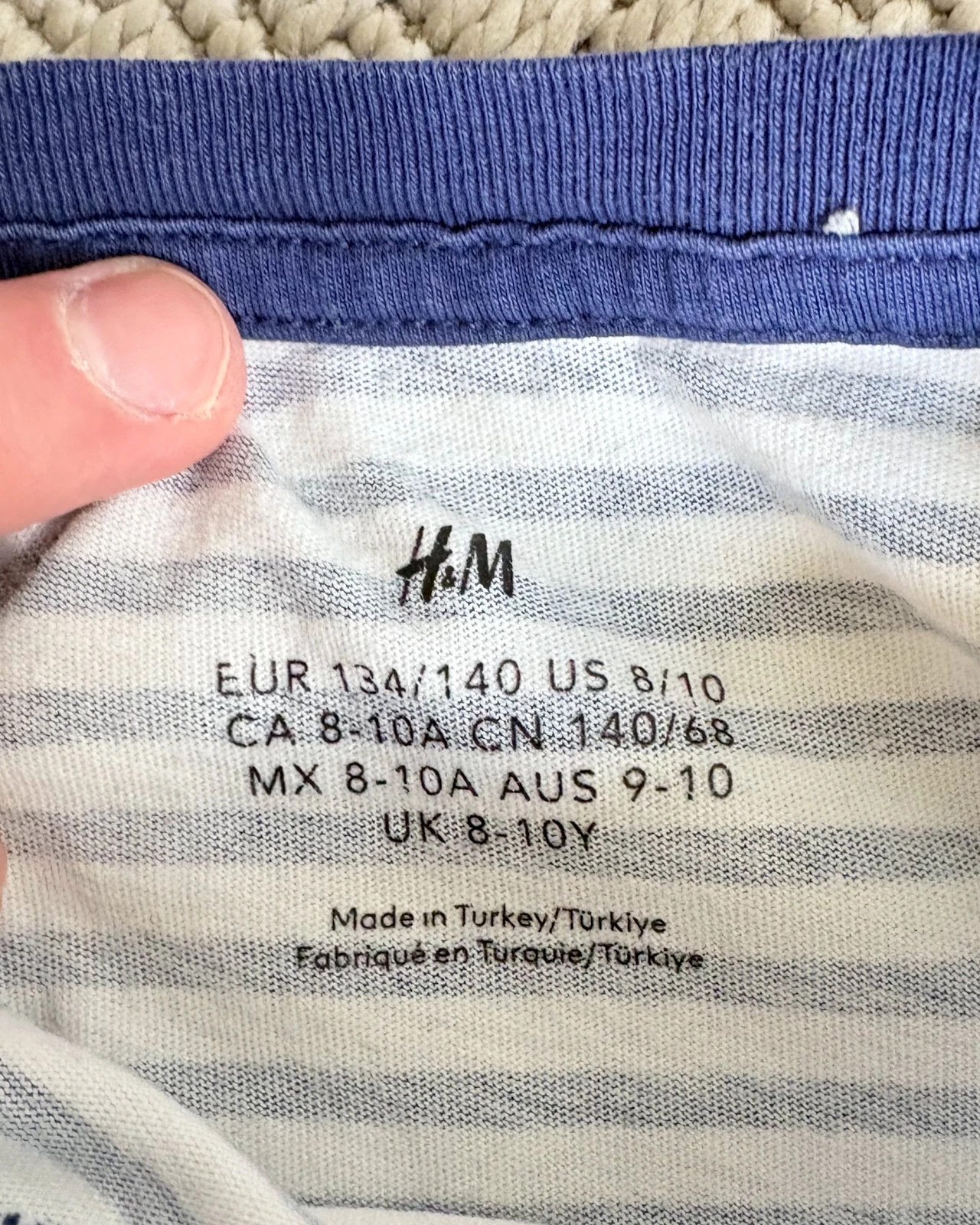 H&M Cherry Breton T-Shirt • Nautical • French Girl • Cotton • 134/140 4