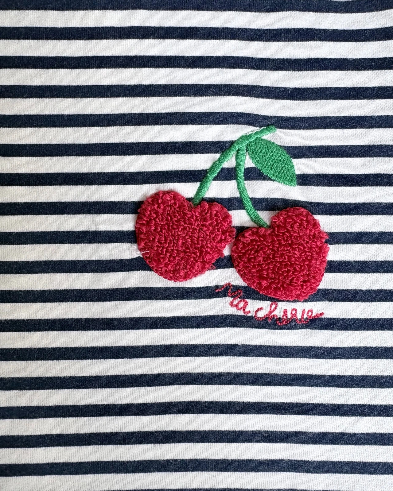 H&M Cherry Breton T-Shirt • Nautical • French Girl • Cotton • 134/140 2