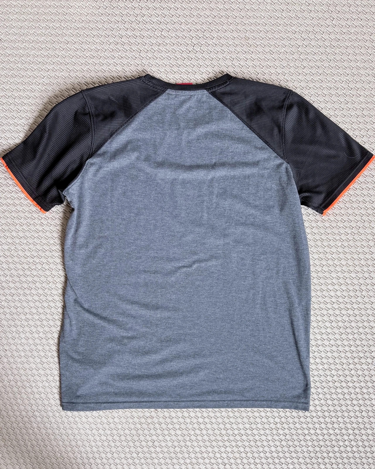 Slazenger 2XL szürke fekete sportpóló gym running activewear training shirt 3