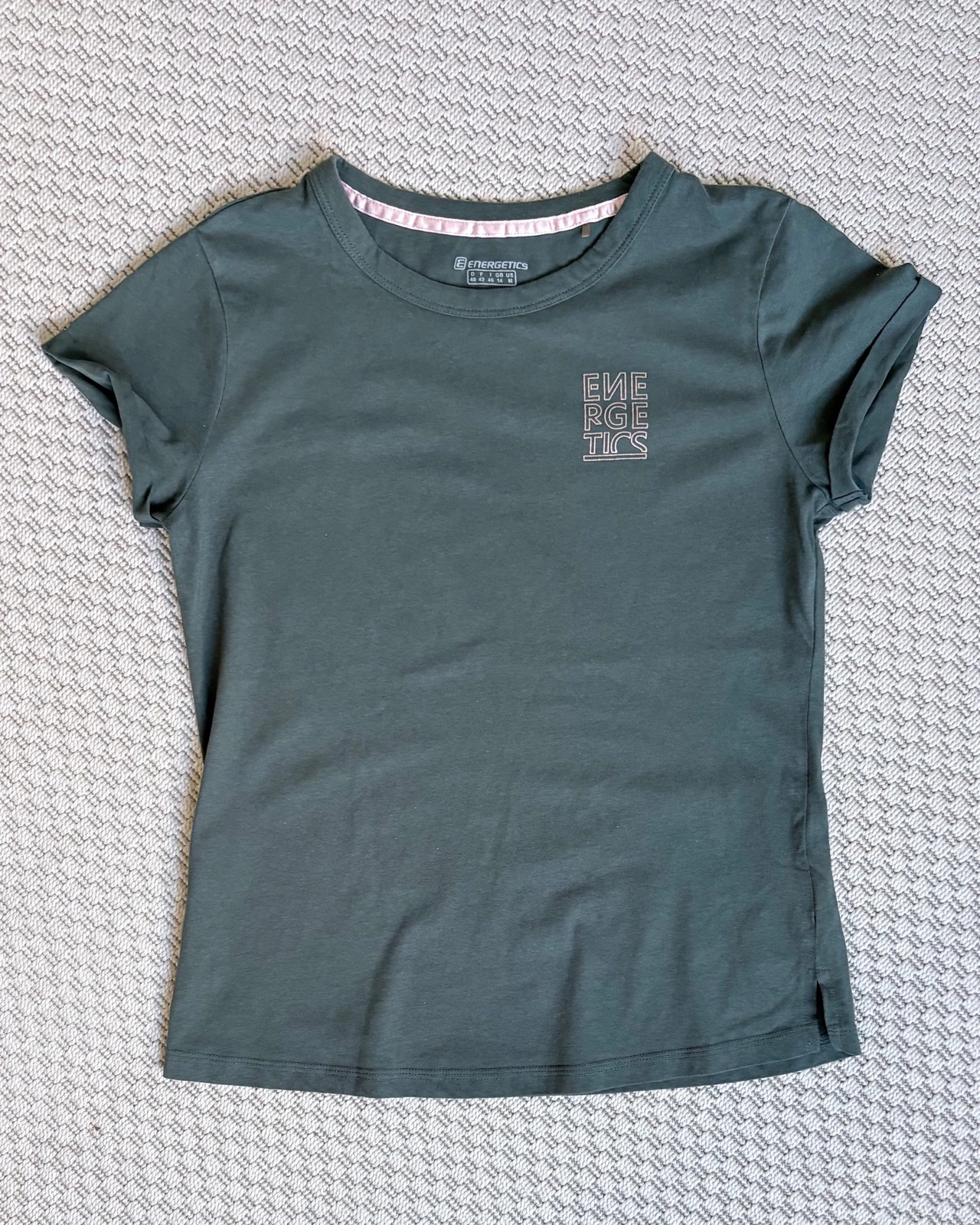 Energetics zöld női póló M | athleisure gym casual sportstyle tee 1