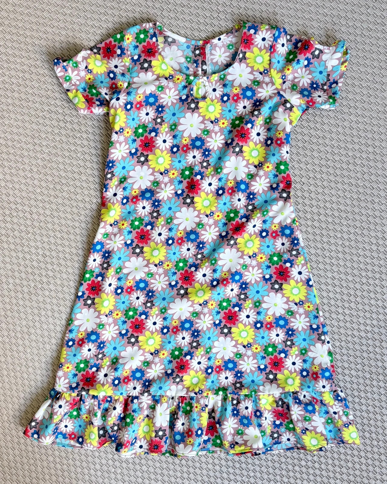 Vintage M flower power ruha 60s 70s cottagecore festival occasionwear 1
