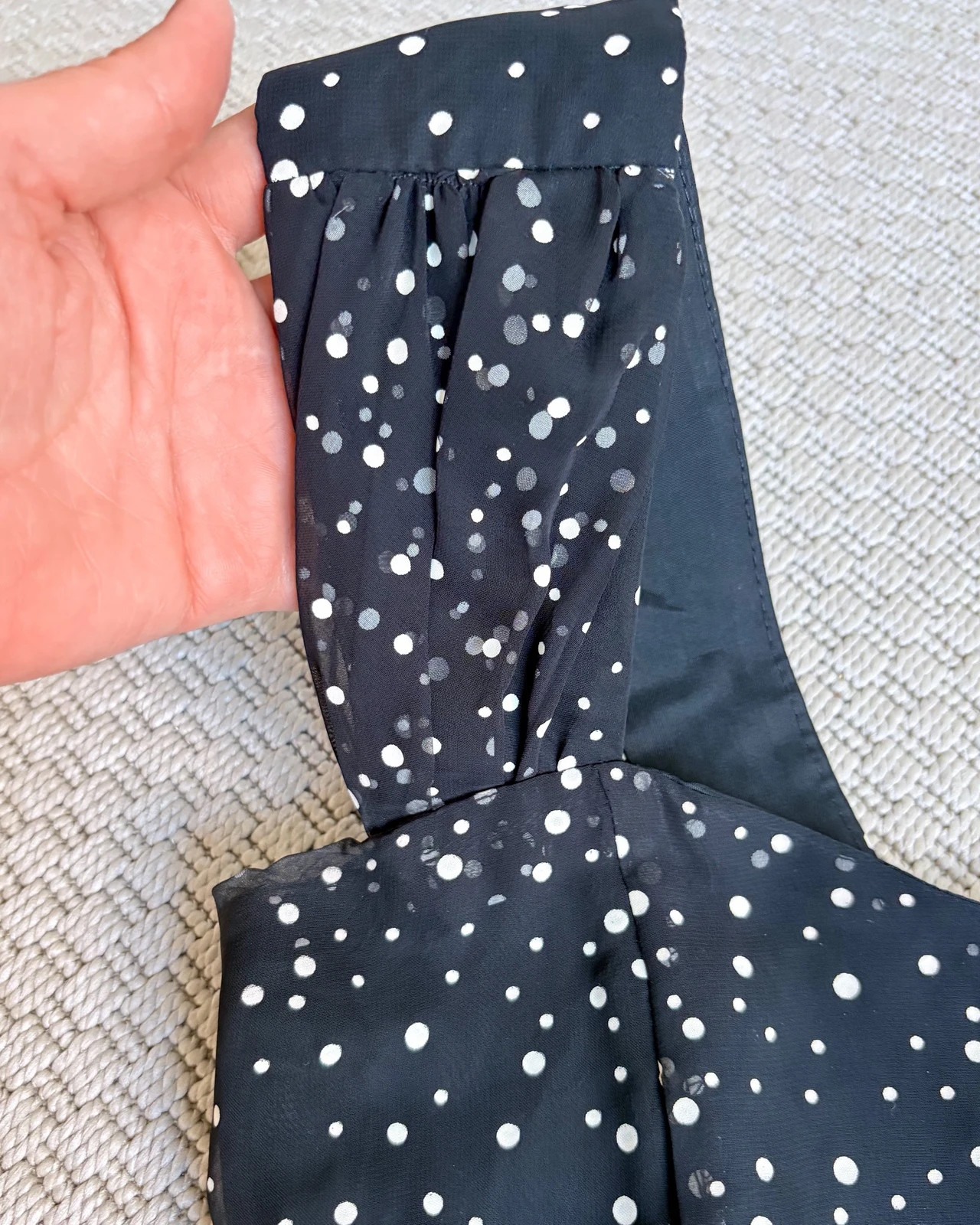 Vintage Yessica 36 polka dot party dress coquette rockabilly occasionwear 4