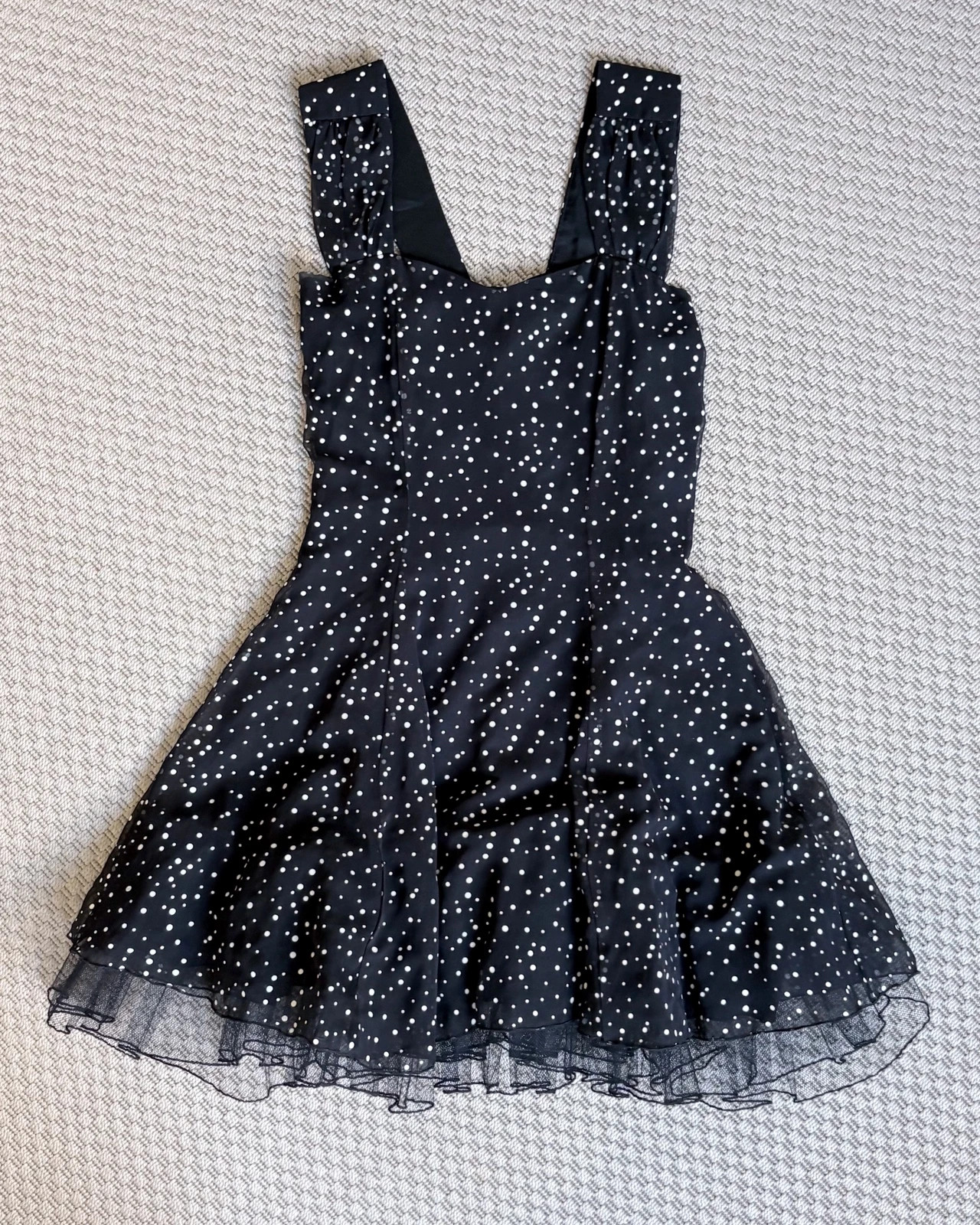 Vintage Yessica 36 polka dot party dress coquette rockabilly occasionwear 1