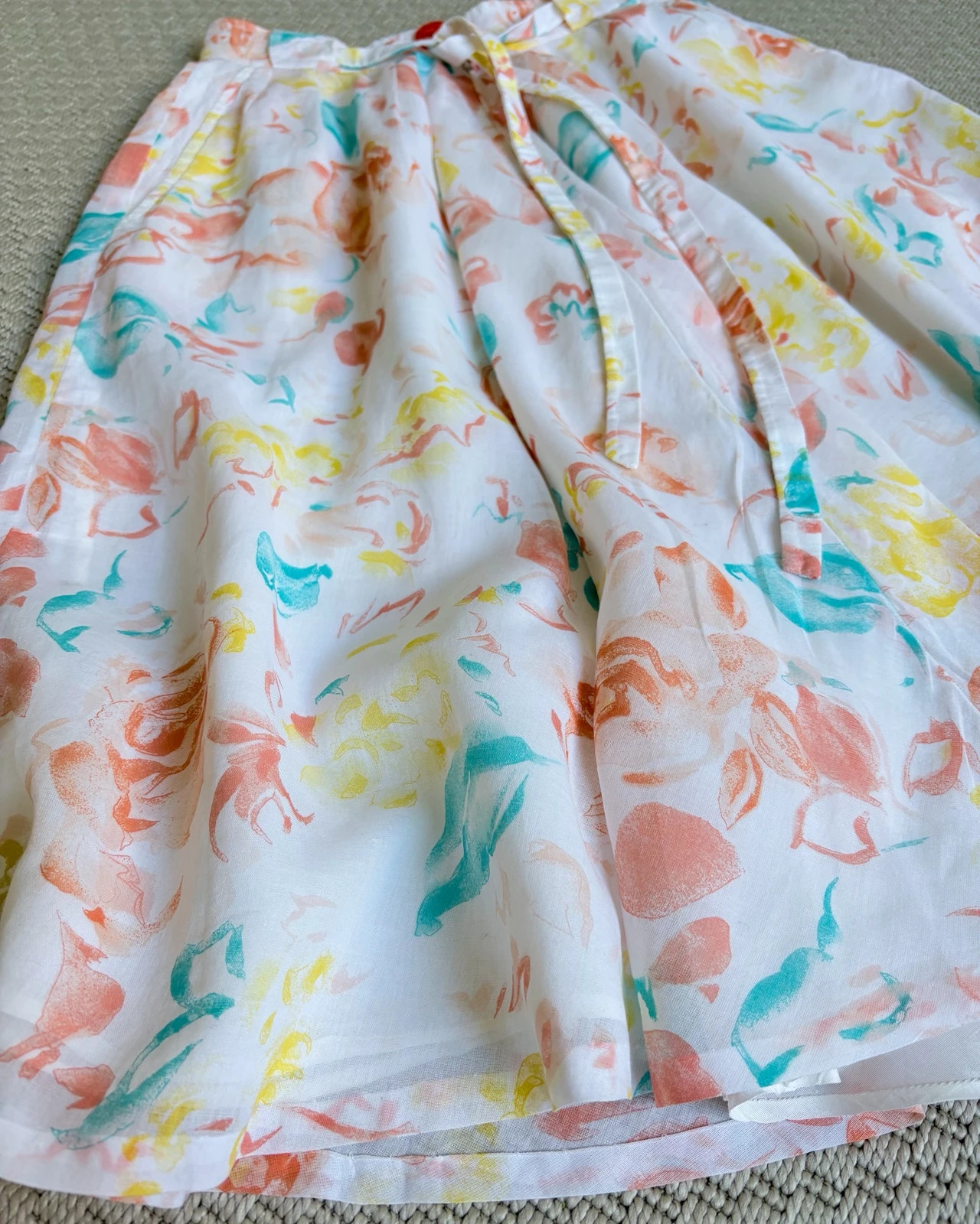 Vintage XS/S pamut cotton floral skirt cottagecore boho occasionwear 2