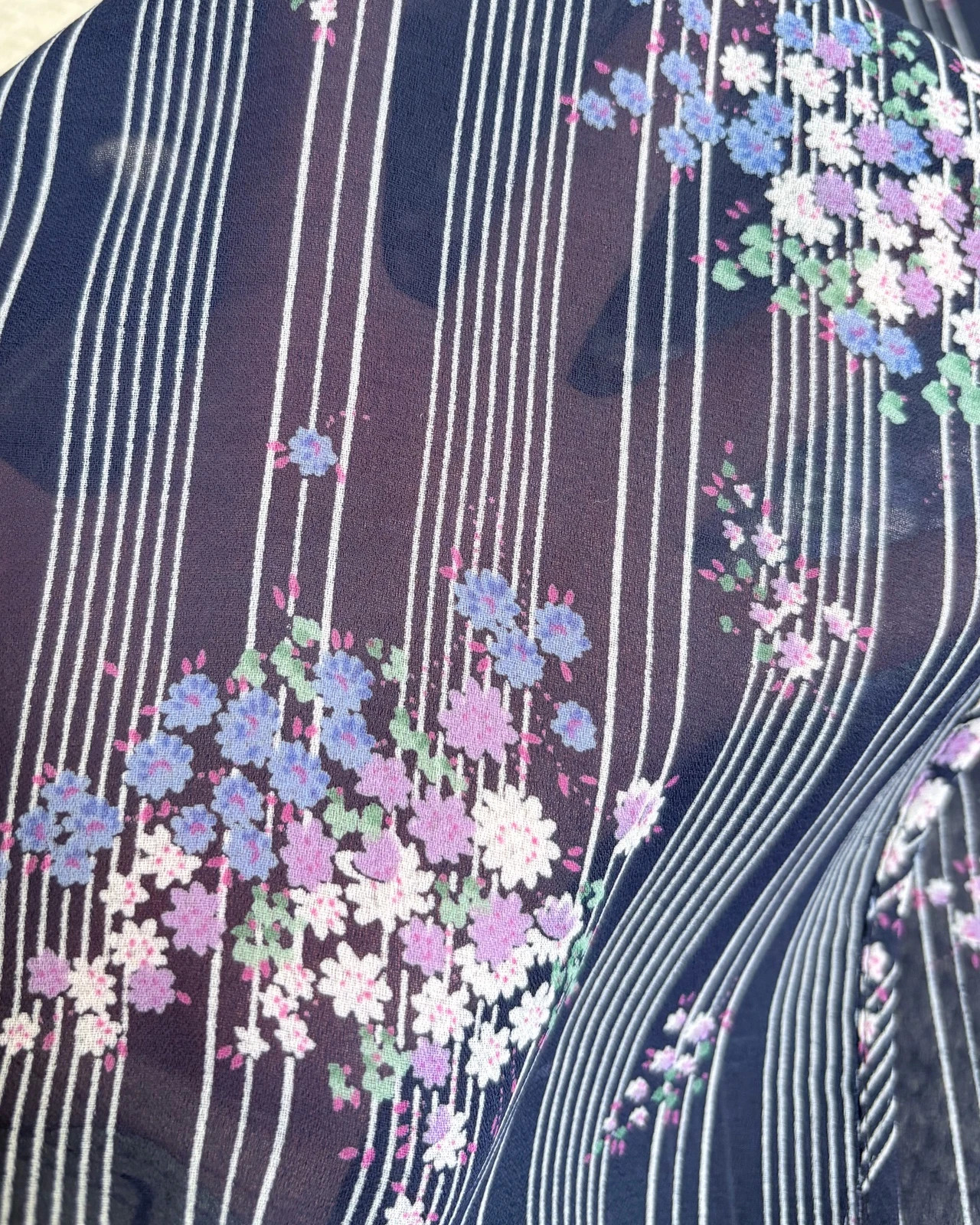 Vintage Made in Italy sheer floral top S/M | boho cottagecore beach layering 3