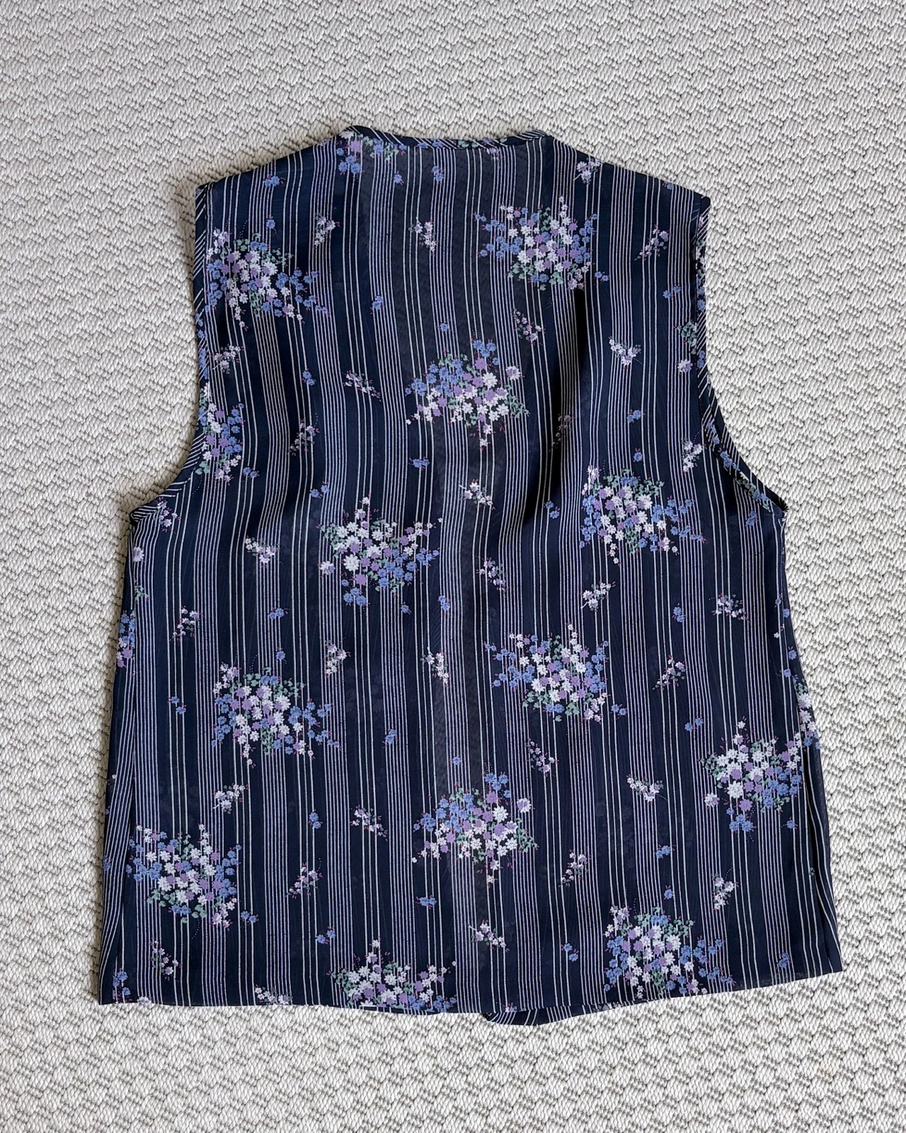 Vintage Made in Italy sheer floral top S/M | boho cottagecore beach layering 4