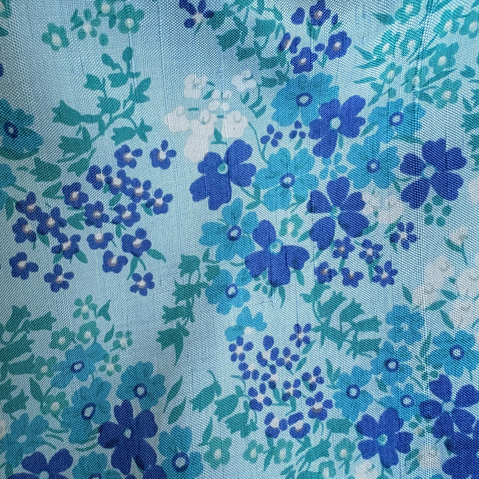 Vintage 90s türkiz virágmintás szoknya L coastal cottagecore floral midi 4