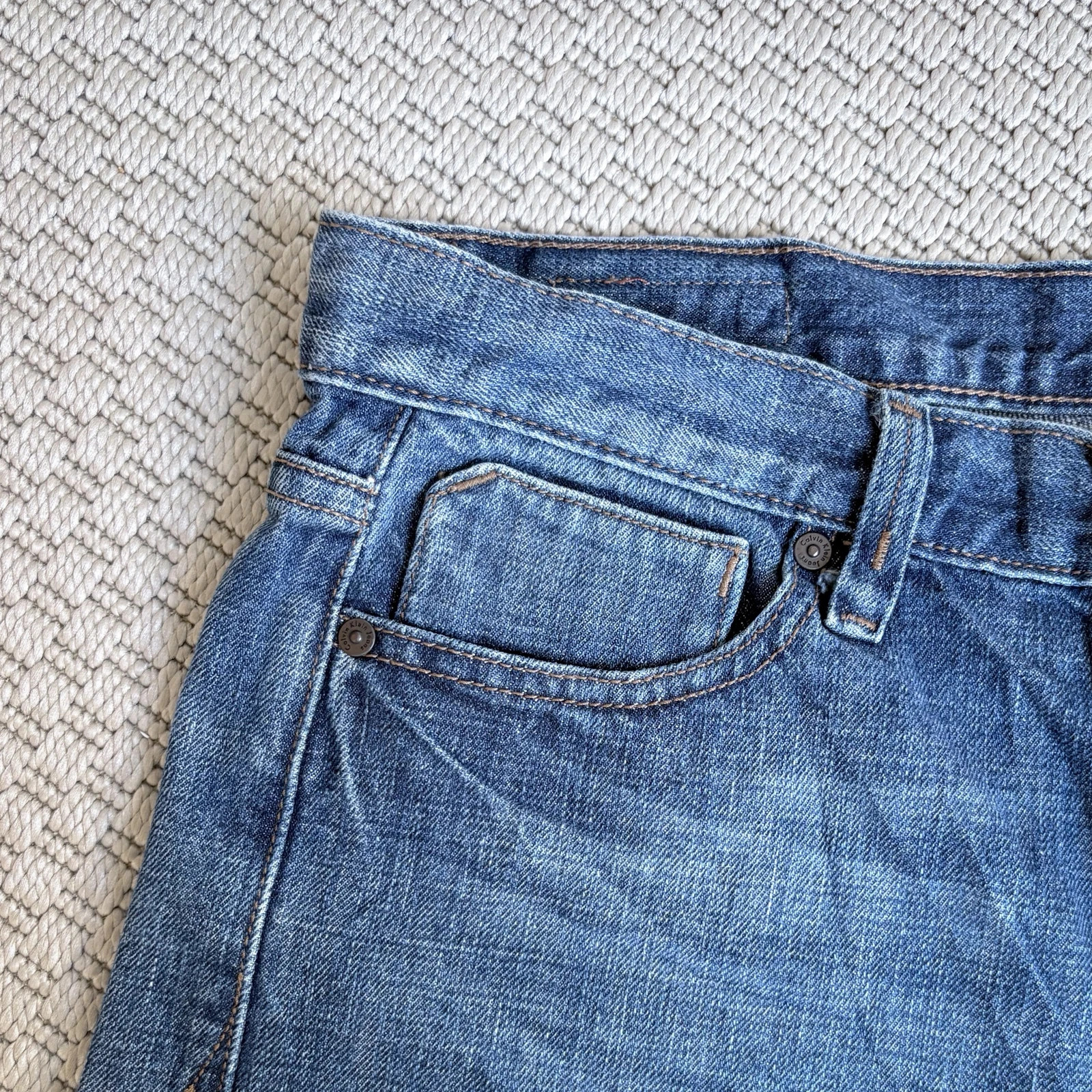 Calvin Klein Jeans Y2K farmer short W29 S/M 100% pamut denim 3