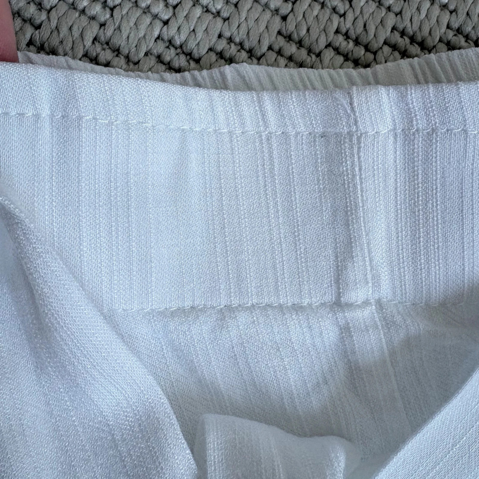 Fehér culotte nadrág • M/L • gumis derekú • nyári palazzo • coastal chic 4