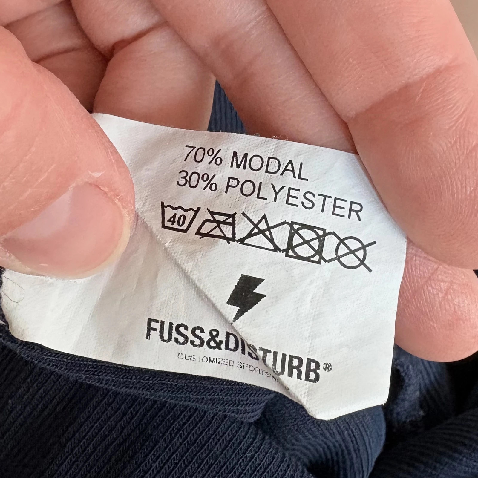 Fuss & Disturb sötétkék rövidnadrág • M • modal blend • könnyű nyári short 4
