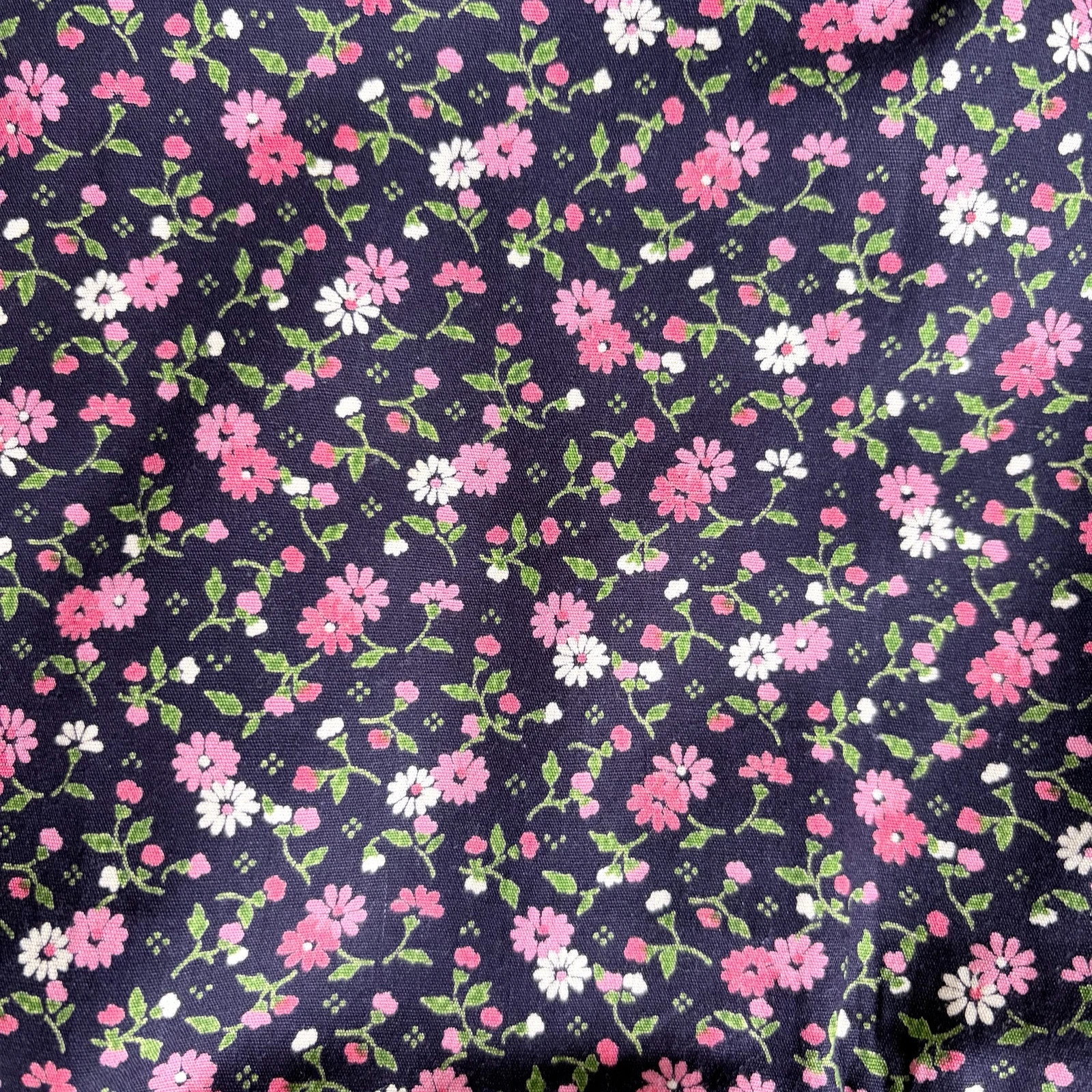 Vintage virágmintás pamut midi szoknya M • cottagecore romantic • floral skirt 3