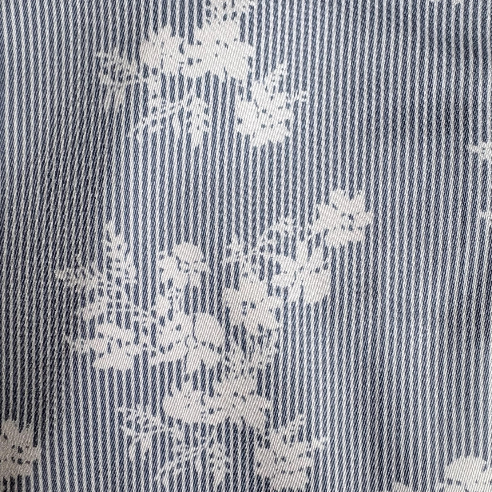 Orsay csíkos virágmintás ceruzaszoknya 38 • cotton pencil skirt • old money summer 2
