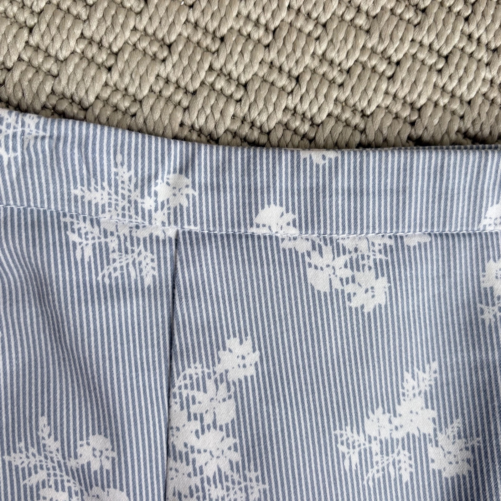Orsay csíkos virágmintás ceruzaszoknya 38 • cotton pencil skirt • old money summer 3