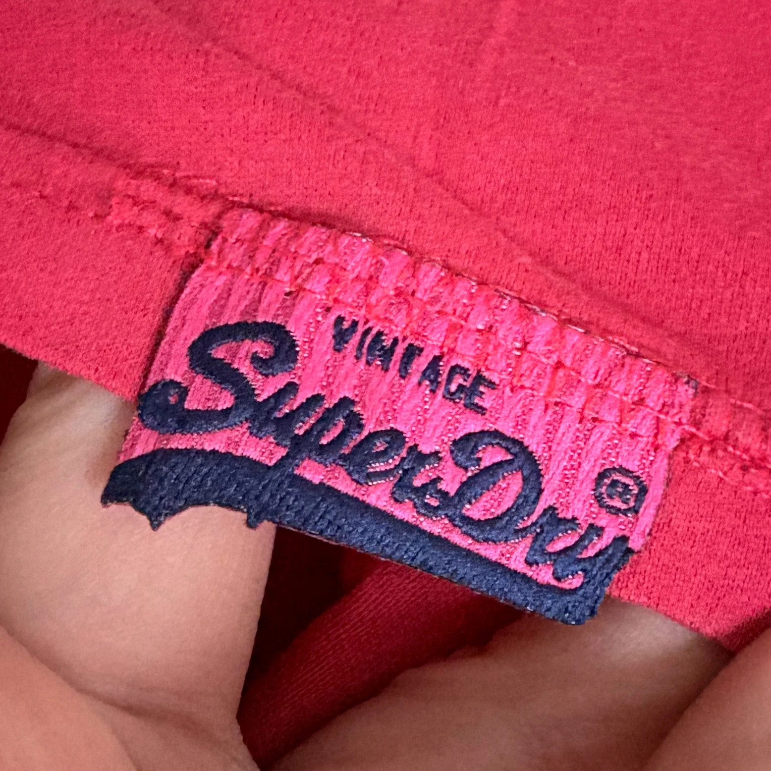 Superdry Girl pink logo póló M – 100% pamut Y2K casual t-shirt japan design 4