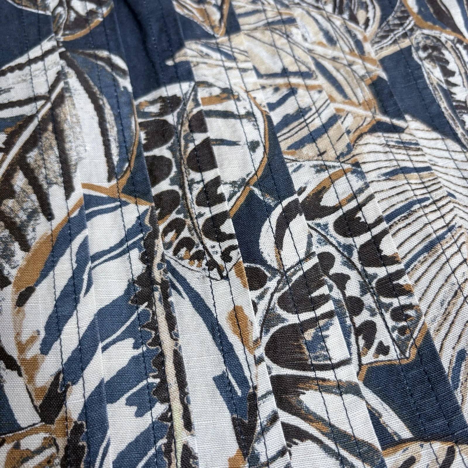 Lenvászon botanical print blúz • 38 • natural resort vibe summer linen basic capsule minimal 3