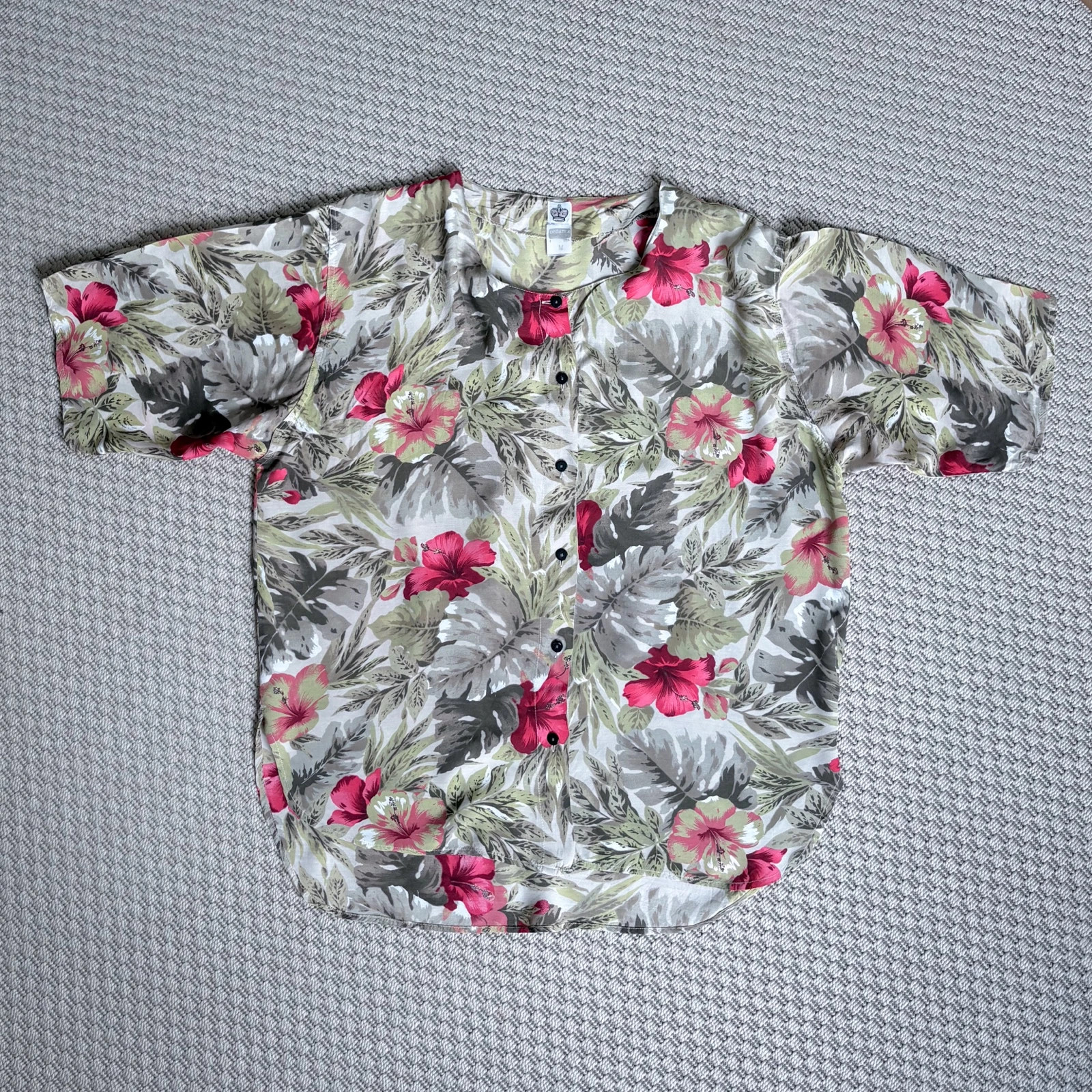 Vintage tropical blúz • M • 90s resortwear vacation beach hawaii vibe 3
