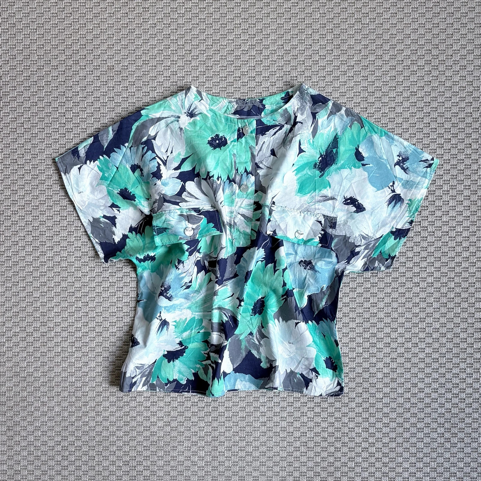 Vintage virágmintás blúz • M/L • 80s 90s vibe 1
