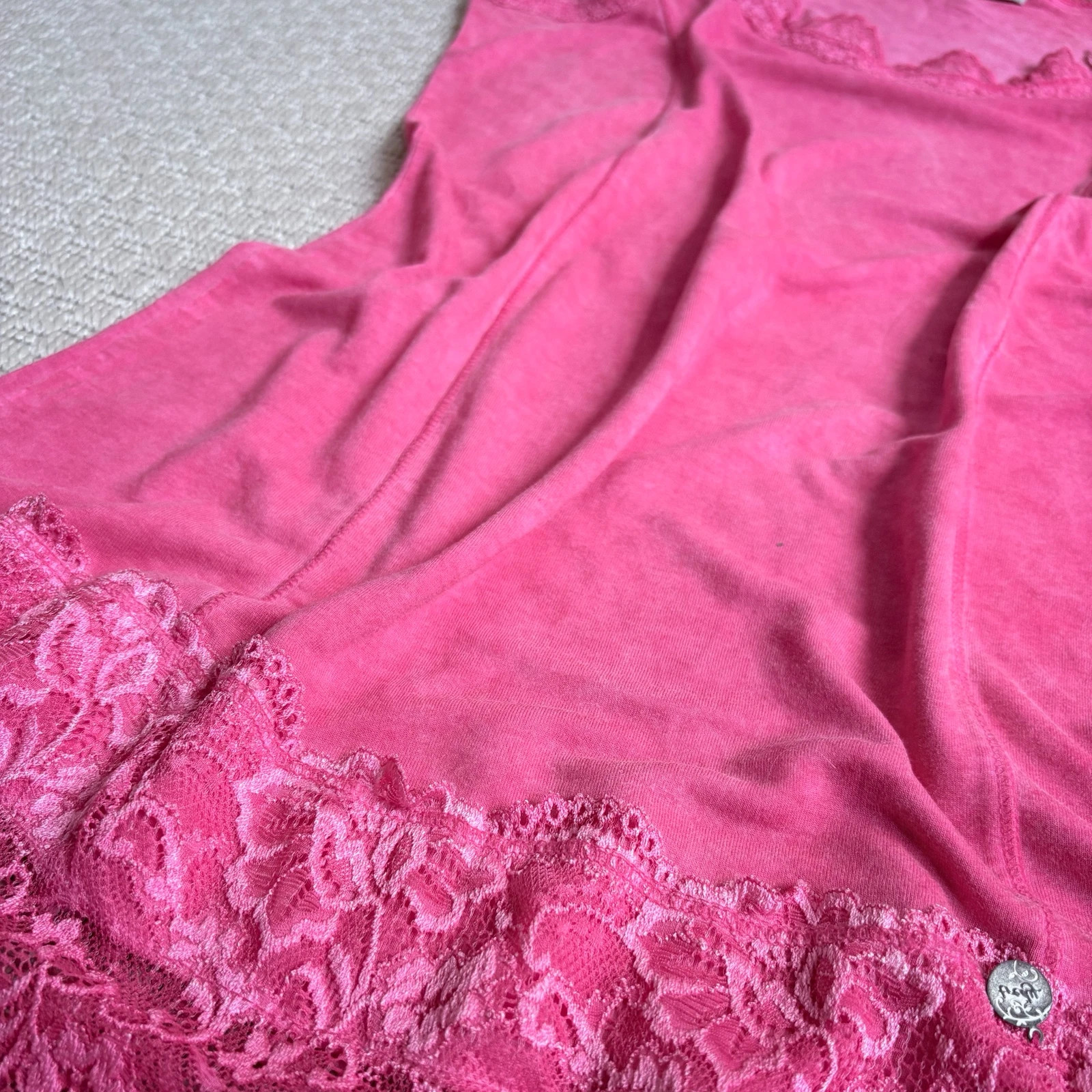Y2K csipkés hosszított top • S/M • coquette vibe 3
