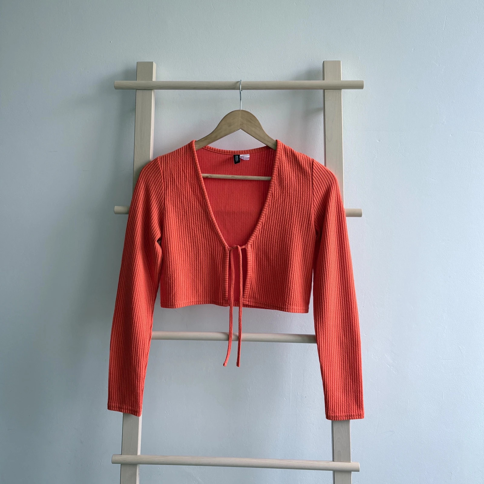 Y2K korall bordázott crop top • S méret • hot girl summer vibe 1