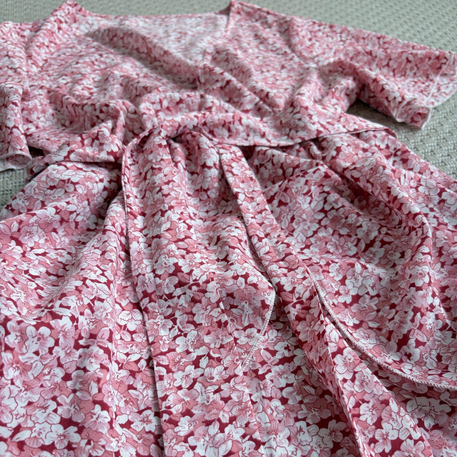 Romantikus virágmintás mini ruha • M méret • cottagecore / summer date vibe 2