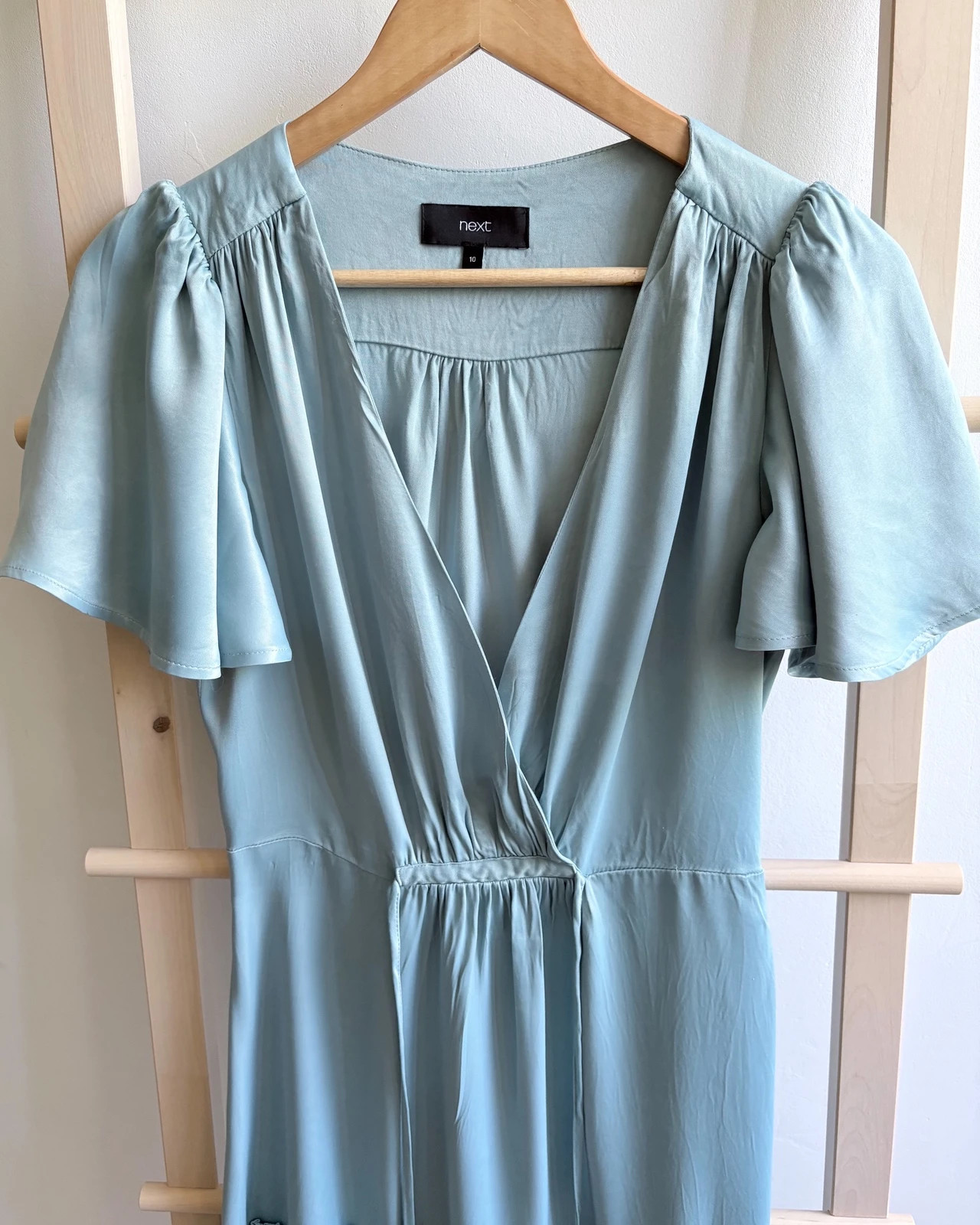Dusty blue lágy esésű viszkóz ruha • 38 • nyári alkalmakra 3