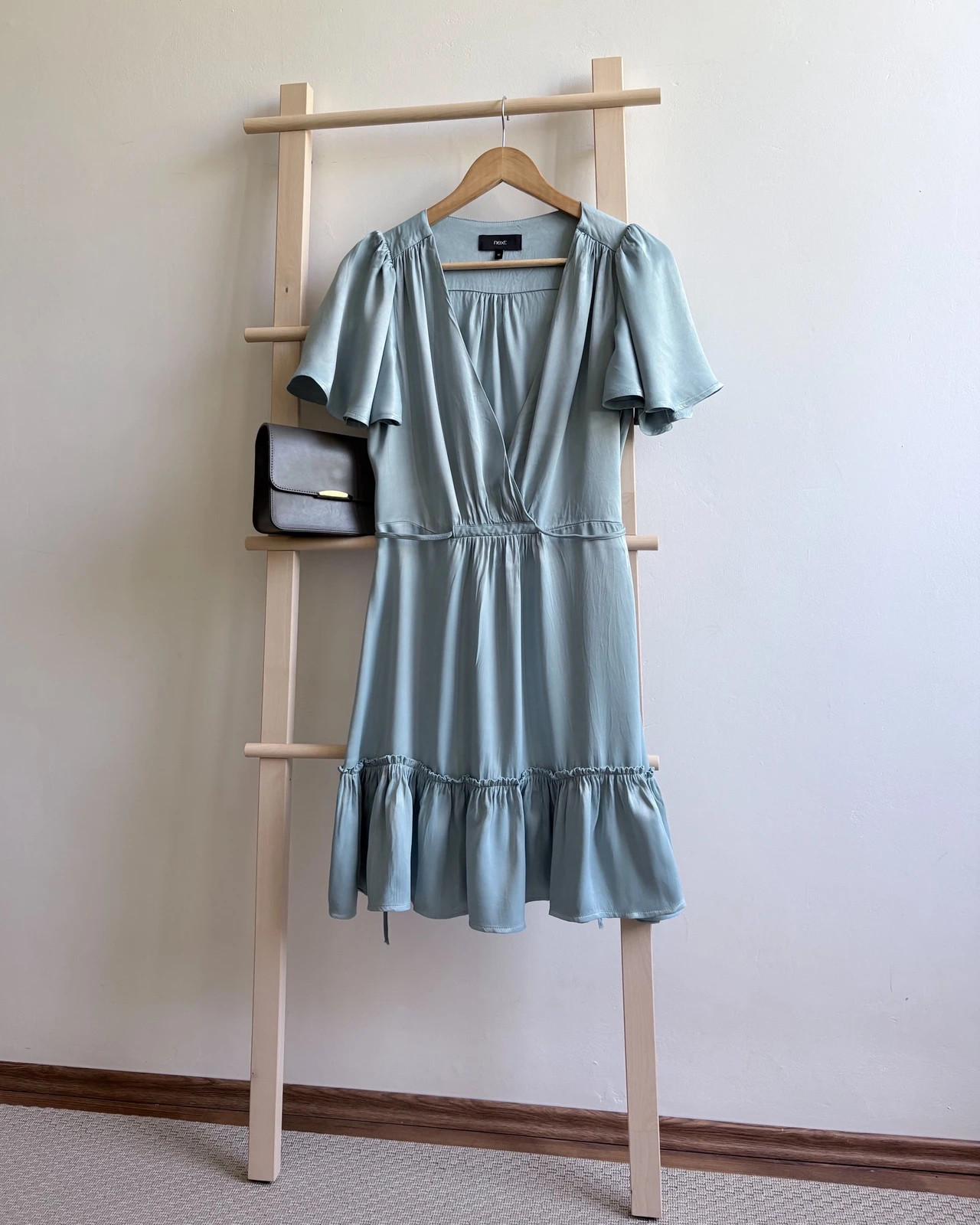Dusty blue lágy esésű viszkóz ruha • 38 • nyári alkalmakra 1